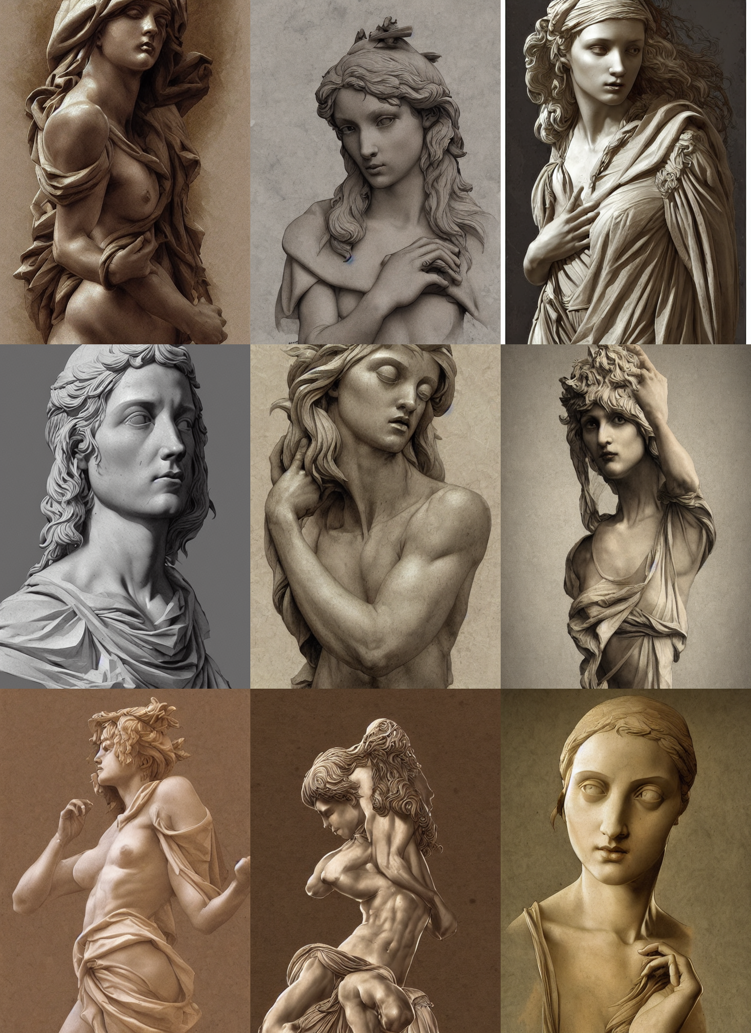 italian renaissance sculptor, highly detailed, artstation, concept art, sharp focus, illustration, briclot, rutkowski, mucha