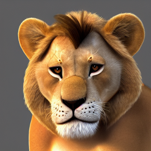simba from the lion king as a human