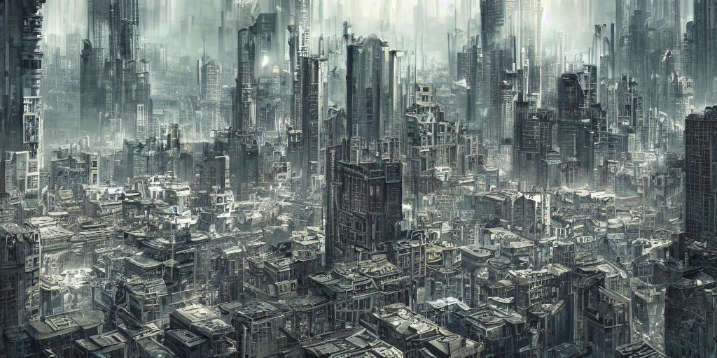 dystopic city