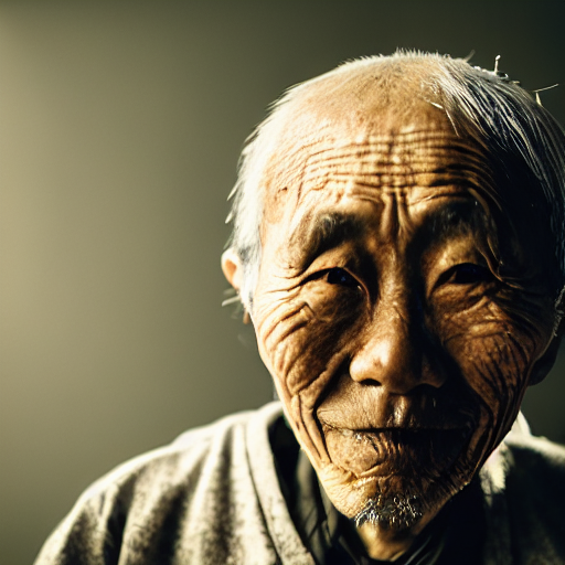 a character portrait photo of an old japanese man, flickr contest winner, neo-expressionism, art photography, hyperrealism, chiaroscuro, anamorphic lens flare, shallow depth of field, photo taken with provia, 24mm, f1.8, by Filip Hodas, by Andrew Domachowski