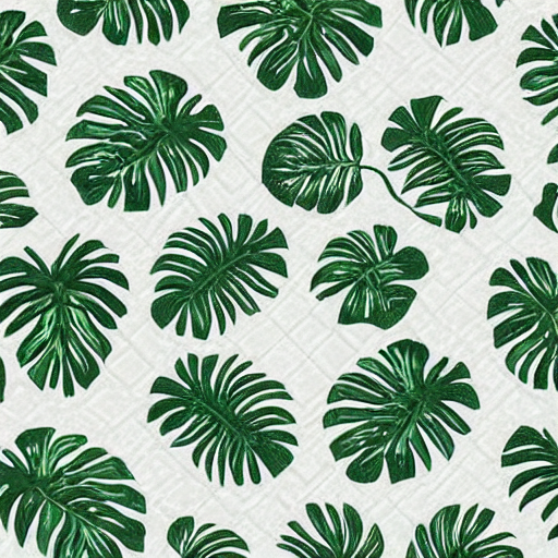 a decorative quilt with monstera adsonii pattern, warm lighting,
