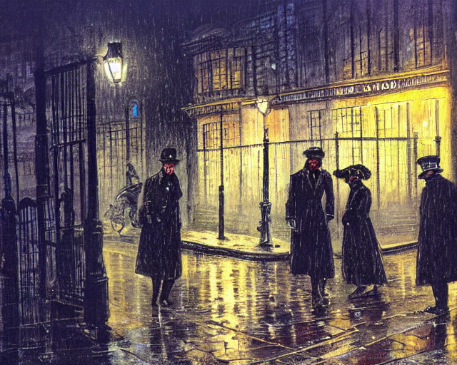 jack the ripper, london, murder, police, rain, by pavel hristov