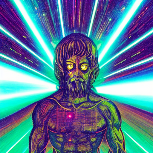 god with laser eyes