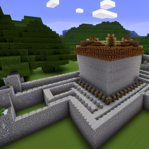 minecraft screenshot of a castle