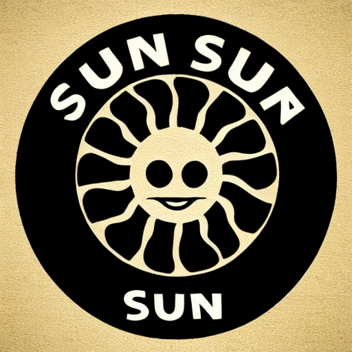 logo design the sun