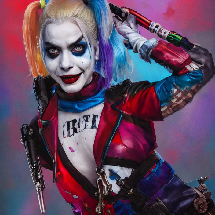portrait of Nathan Fielder as a harley quinn in Suicide Squad. intricate abstract. intricate artwork. by Tooth Wu, wlop, beeple, dan mumford. octane render, trending on artstation, greg rutkowski very coherent symmetrical artwork. cinematic, hyper realism, high detail, octane render, 8k, iridescent accents