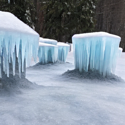 Ice spikes are summoned from the ground by magic