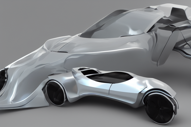 futuristic car concept, showroom, artstation, beautiful, 3d render