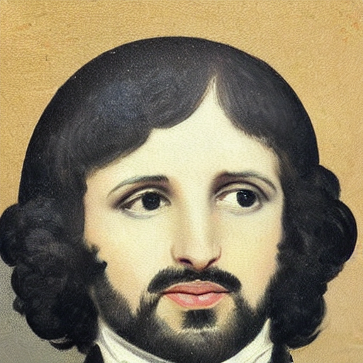 regency era painting of a young ringo starr