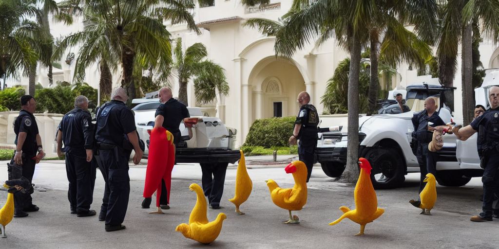 The FBI searches Mar-a-Lago and finds rubber chickens