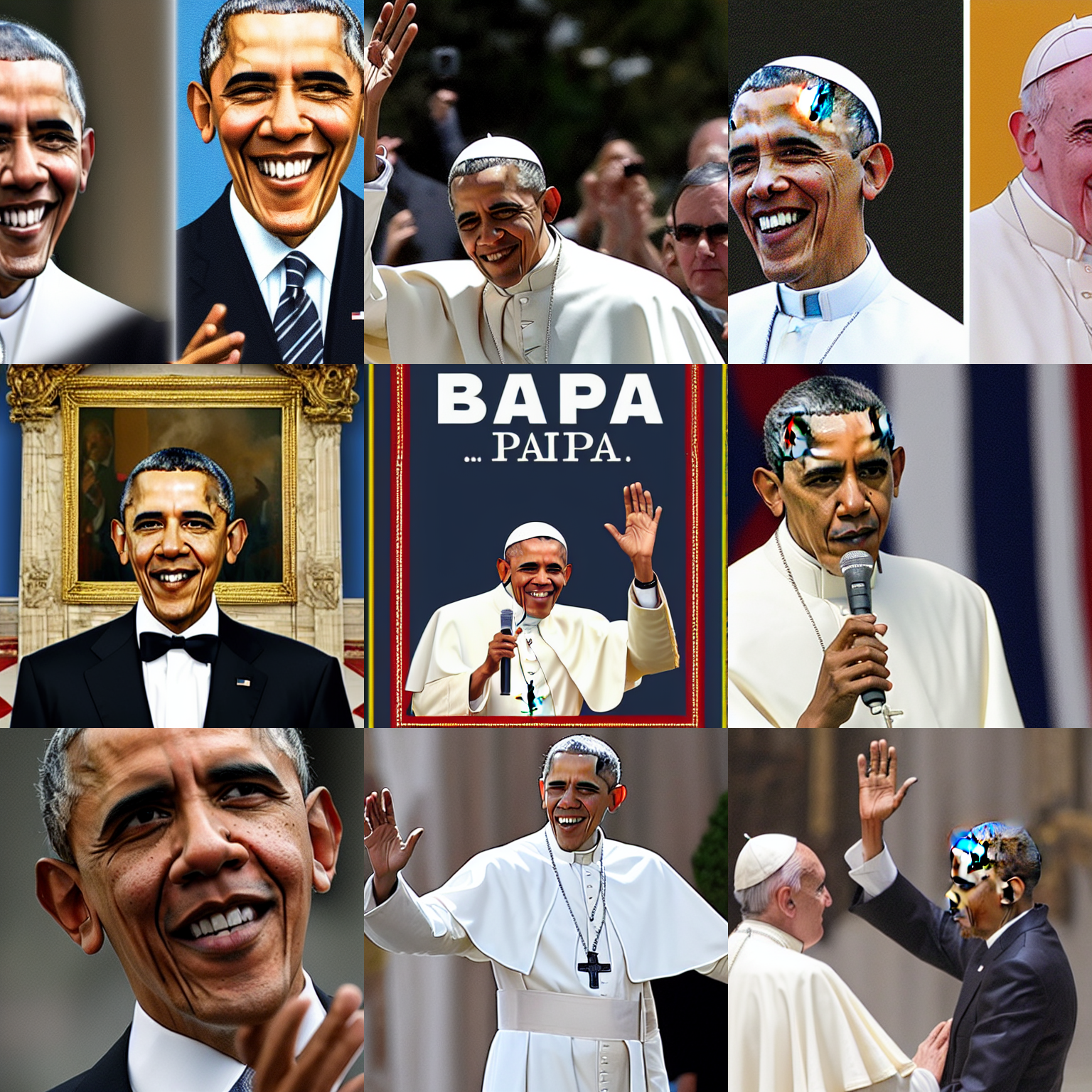 barack obama as the pope