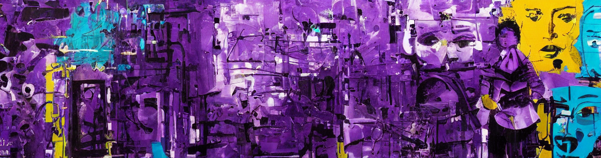 the best linkedin cover photo, artistic, modern, purple, masterpiece