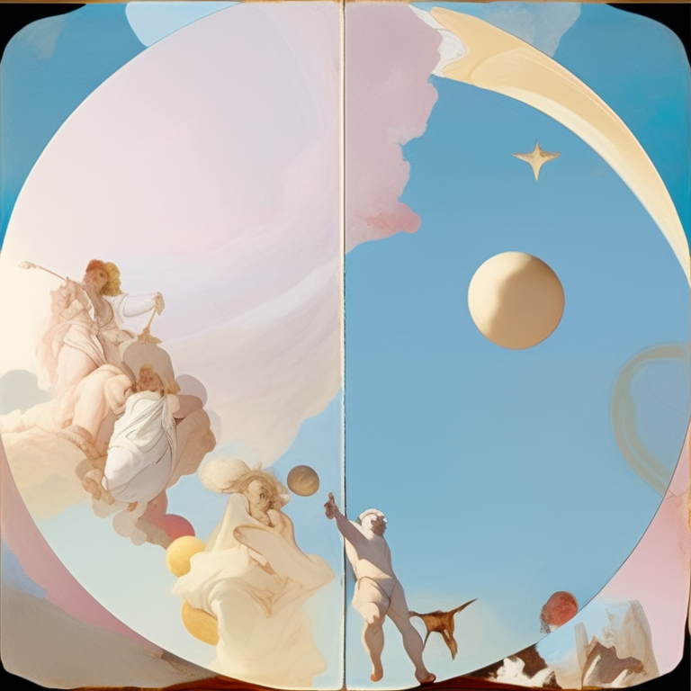 KREA AI Allegory of the and Continents in the styl...