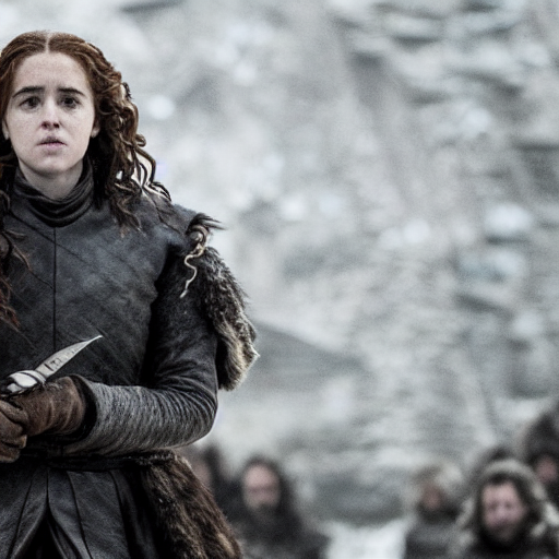 KREA AI Game of Thrones starring Hermione Granger,