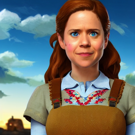 KREA AI pam beesly in breath of the wild, character render... KREA AI pam beesly in breath of the wild, character render...