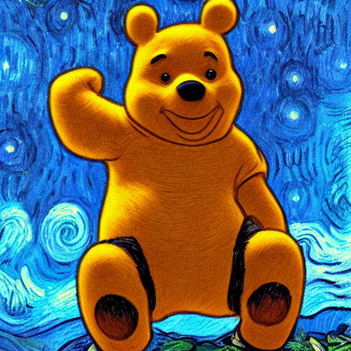 KREA AI Epic Titan Winnie the pooh, beautiful art, artstat...